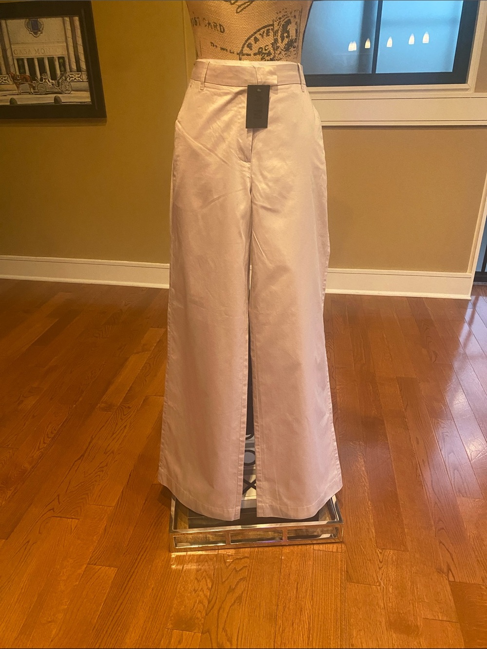ATM Anthony Thomas Melillo Pale Pink Wide-Leg Pants